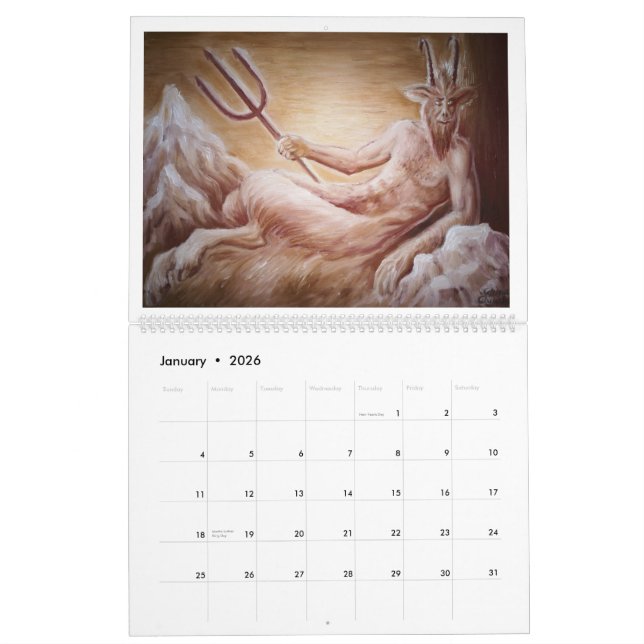 Calendario del zodiaco de la mitología griega y (Jan 2026)