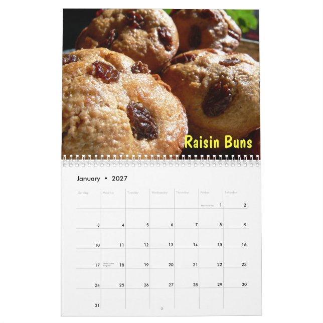 Calendario delicioso 2012 de la receta de Hella (Jan 2027)