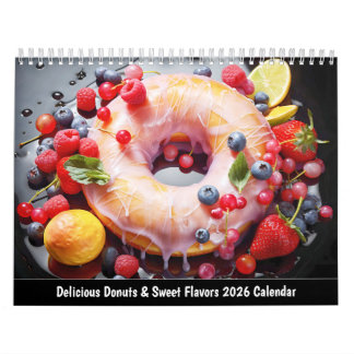 Calendario Delicious Donuts & Sweet Flavors 2026 Calendar