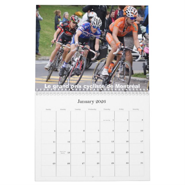 Calendario D'entrainements y salidas 2011 de Calendrier (Jan 2026)