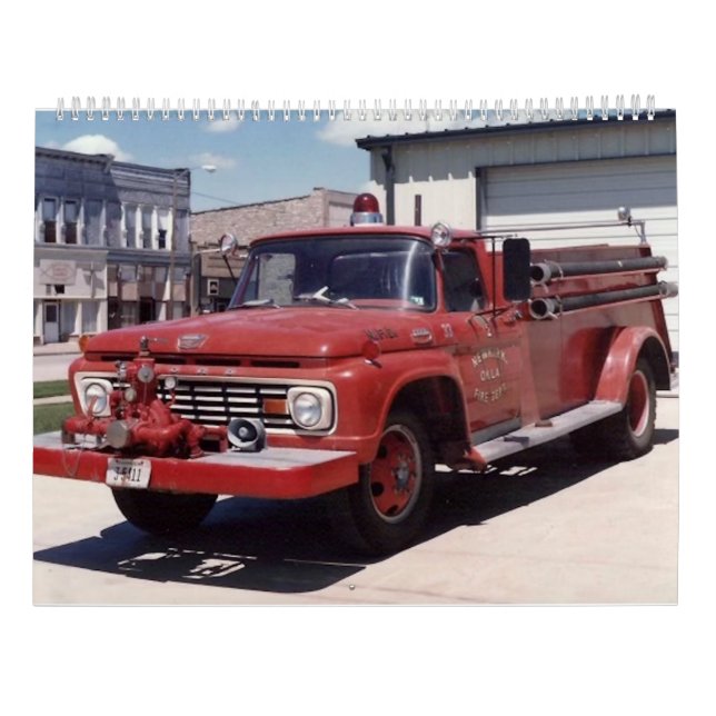 Calendario Departamento de Bomberos de Newkirk (Reverso)