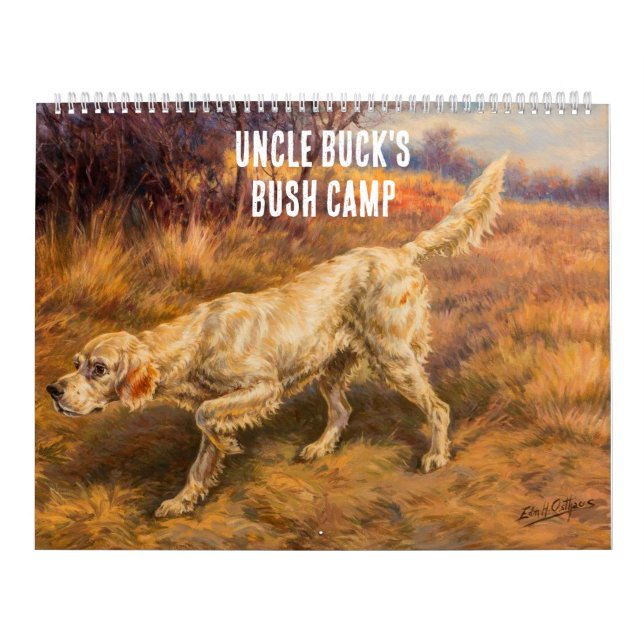 Calendario Deportes naturales de caza de personalizares (Tapa)