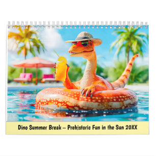 Calendario Descanso de verano de Dino: diversión prehistórica
