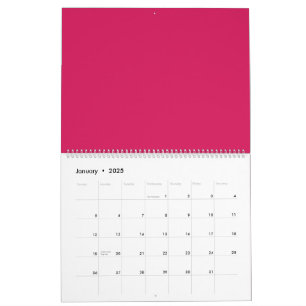 Calendario Descubra la elegancia del fondo rosado