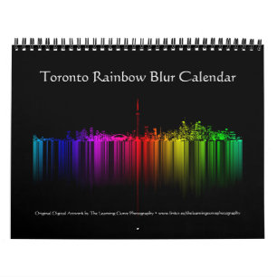 Calendario Desenfoque del arcoiris de Toronto