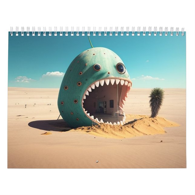 Calendario Desert monster house (Tapa)