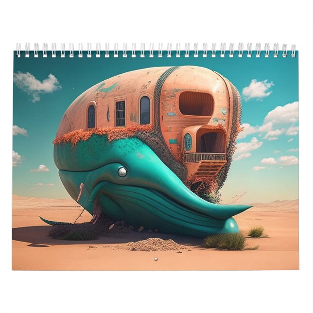 Calendario Desert whale house (Tapa)