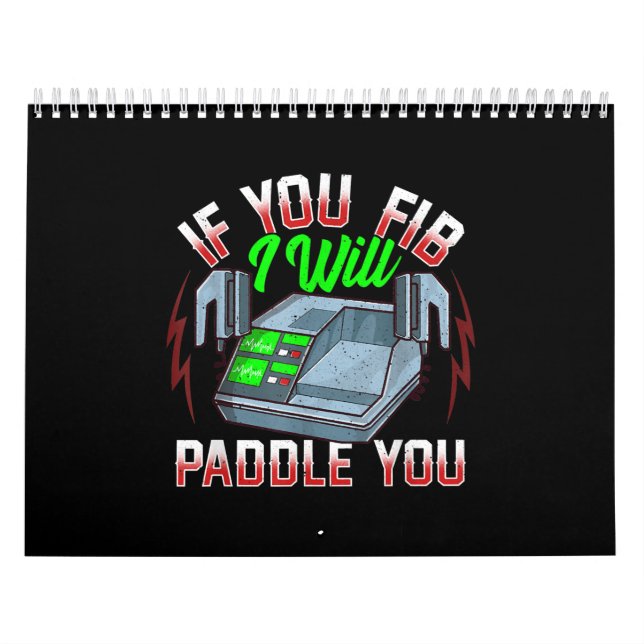 Calendario Desfibrilador divertido de la Oficina de Policía d (Tapa)