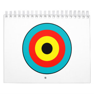 Calendario Destino aislado de tiro con arco