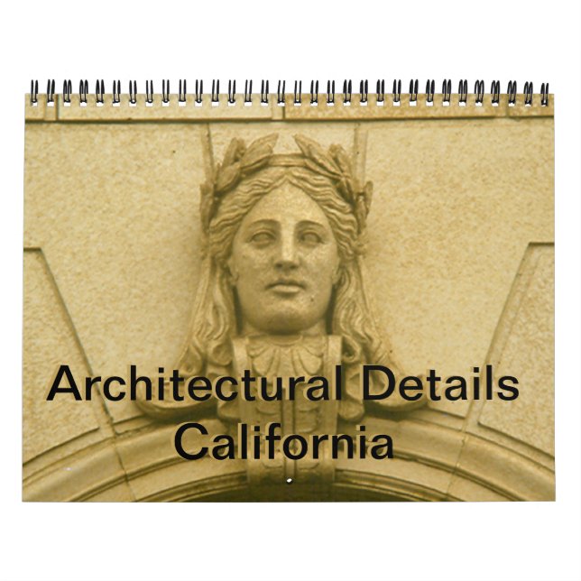 Calendario - Detalles arquitectónicos de Californi (Tapa)