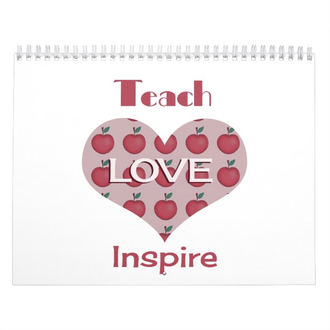 Calendario Día de aprecio del profesor (Tapa)