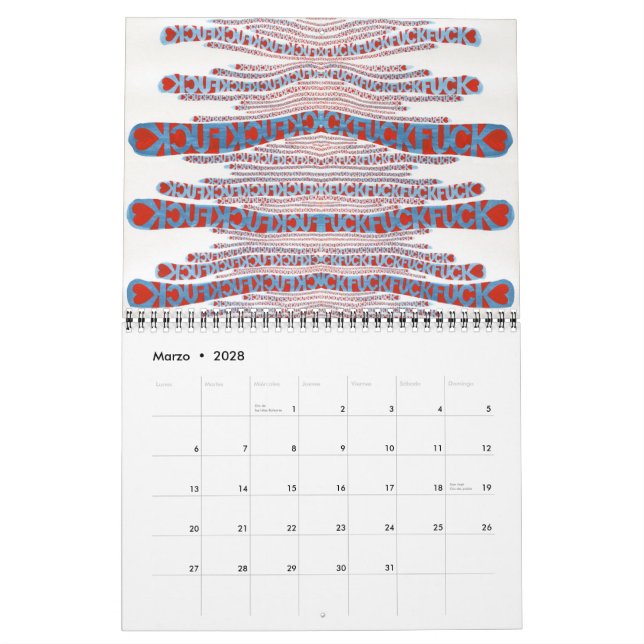 Calendario Día tras día (Mar 2028)