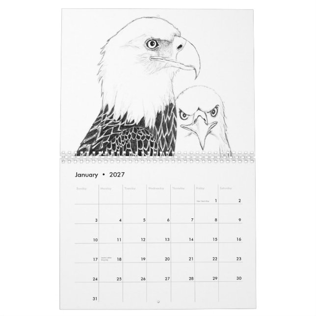 CALENDARIO DÍAS CON EAGLE HARRIET OZZIE M15 ES CASA MÁS FUERT (Jan 2027)