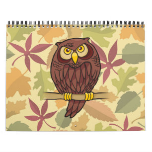 Calendario Dibujo de búho