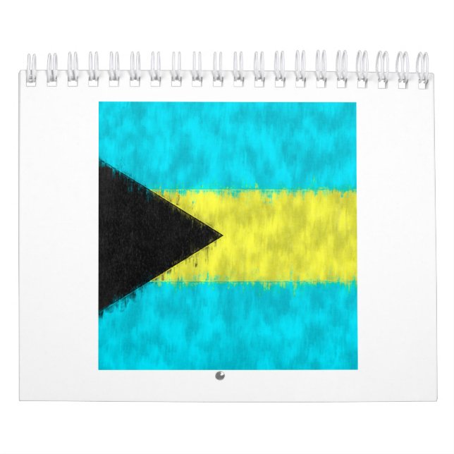 Calendario Dibujo de pintura de petróleo de Bahamas (Tapa)