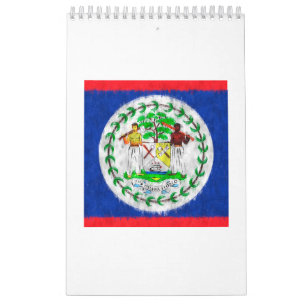 Calendario Dibujo de pintura de petróleo de Belice