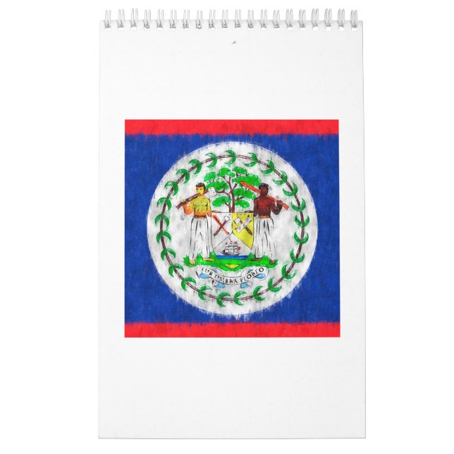 Calendario Dibujo de pintura de petróleo de Belice (Tapa)