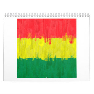 Calendario Dibujo de pintura petrolera de Bolivia