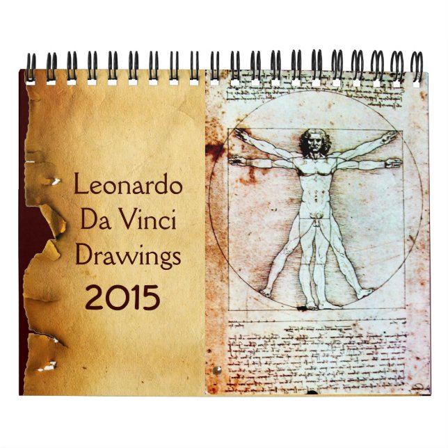 Calendario Dibujos de LEONARDO DA VINCI 2015 (Tapa)