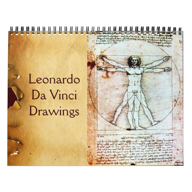 Calendario Dibujos de LEONARDO DA VINCI 2017 (Tapa)