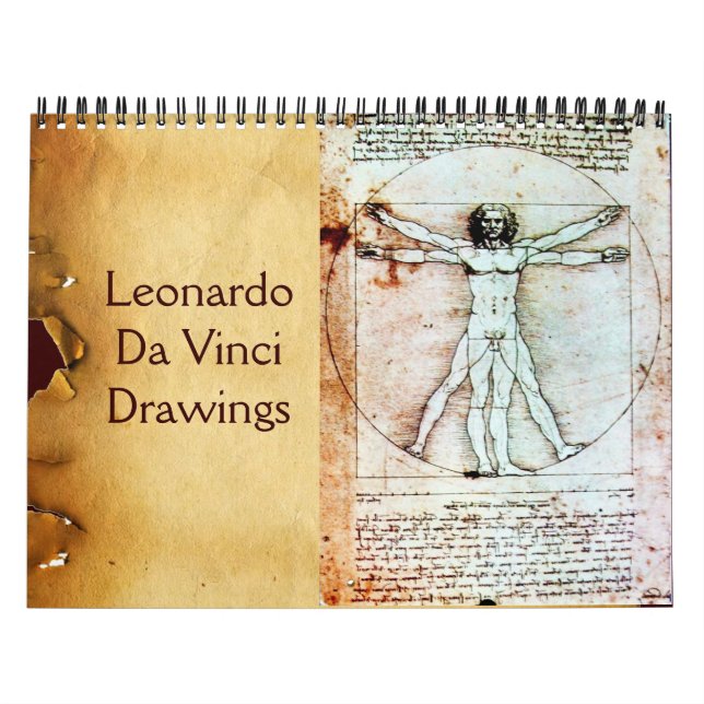 Calendario Dibujos de LEONARDO DA VINCI 2017 (Tapa)