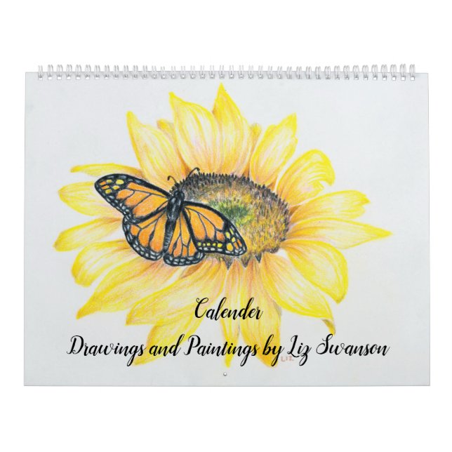 Calendario - Dibujos y pinturas de Liz Swanson (Tapa)