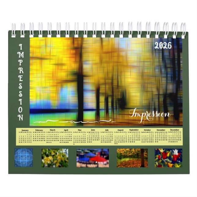 Calendario Digital effect of style "impression" calendar (Tapa)
