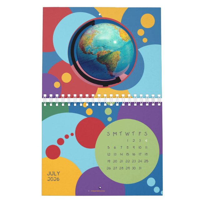 Calendario Digital Nomad 2026 World Calendar Choose Country (Jul 2026)