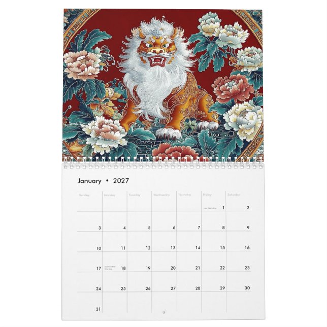 Calendario Dinastía Flora (Jan 2027)