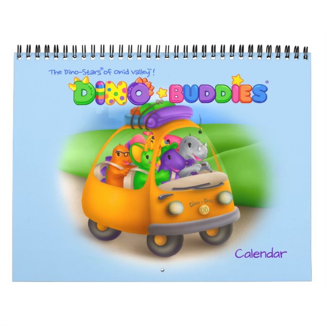 Calendario Dino-Buddies® - Viaje por carretera con (Tapa)