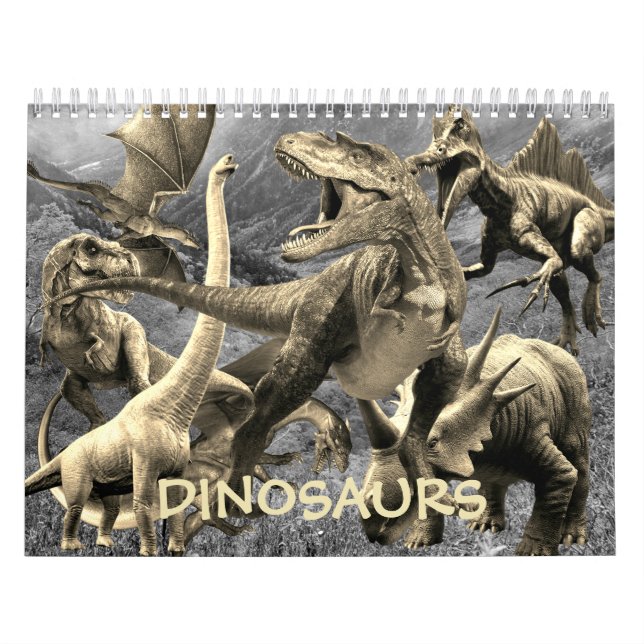 Calendario Dinosaurios Parque Jurásico Hermoso Muro (Tapa)