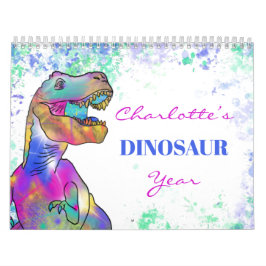 Calendario Dinosaurios personalizados Colorful
