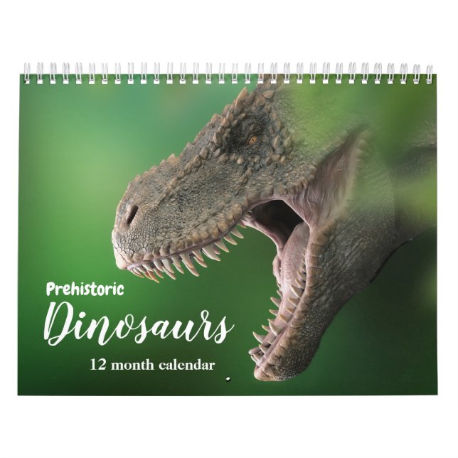 Calendario Dinosaurios prehistóricos 2026 (Tapa)