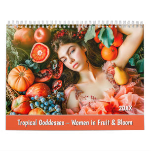 Calendario Diosas Tropicales – Mujeres en Frutas y Floracione