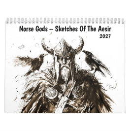 Calendario Dioses Nórdicos – Bocetos De Los Aesir