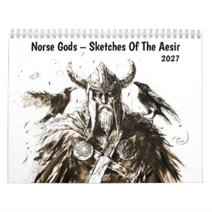 Calendario Dioses Nórdicos – Bocetos De Los Aesir