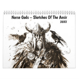 Calendario Dioses Nórdicos – Bocetos De Los Aesir