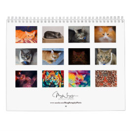 Calendario Diseño artístico de fotos de gatos cúpulos 2023 Me