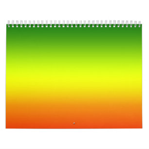 Calendario Diseño de bandera arco iris de reggae