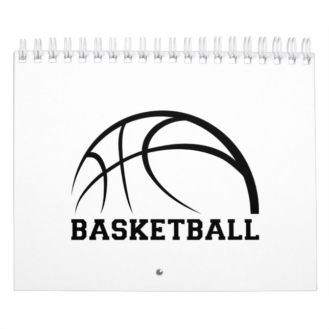 Calendario Diseño de bolas de baloncesto (Tapa)