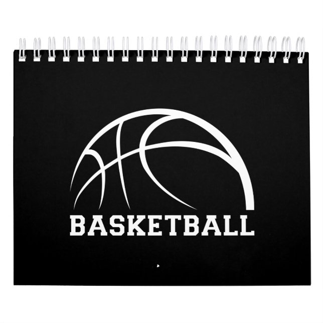 Calendario Diseño de bolas de baloncesto (Tapa)