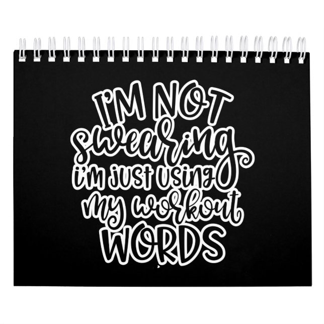 Calendario Diseño de entrenamiento de gimnasio que no estoy j (Tapa)