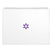 Diseño de mandala floral púrpura y estilizada en u
