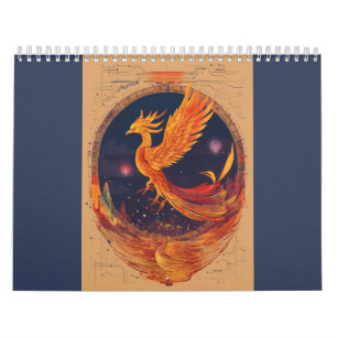 Calendario "Diseño de tatuaje fenix celestial