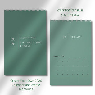 Calendario Diseño elegante y limpio