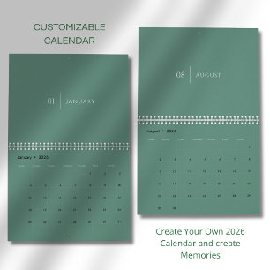 Calendario Diseño Elegante y Limpio