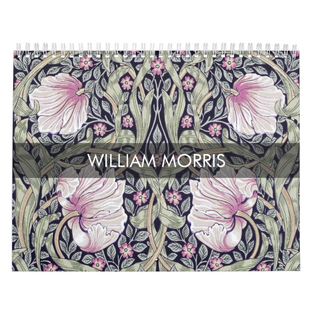Calendario Diseño floral de William Morris (Tapa)