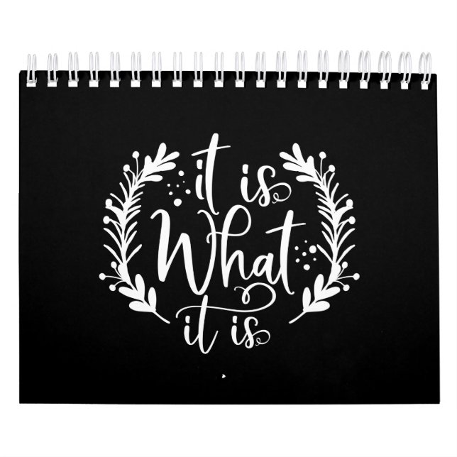 Calendario Diseño Gracioso Con Un Dicho Que Es Lo Que Es (Tapa)