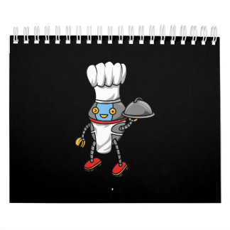 Calendario Diseño gráfico del humor Robot Chef - Cocina diver