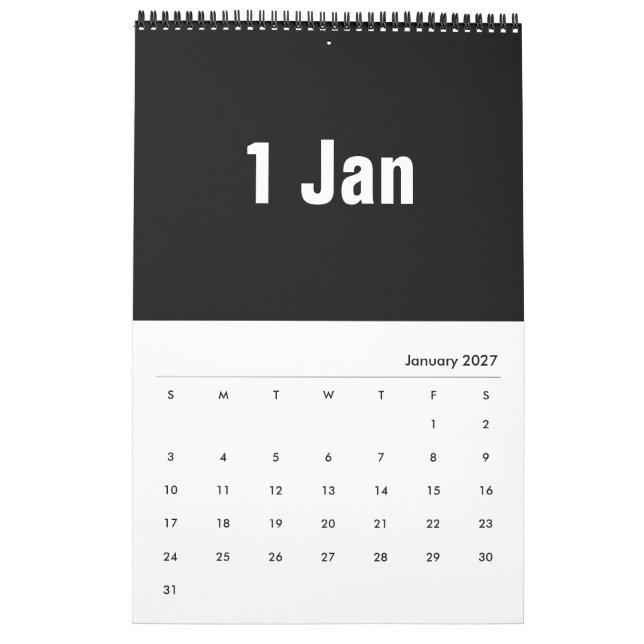 Calendario Diseño gráfico moderno 2020 ~ Leslie Peppers (Jan 2027)